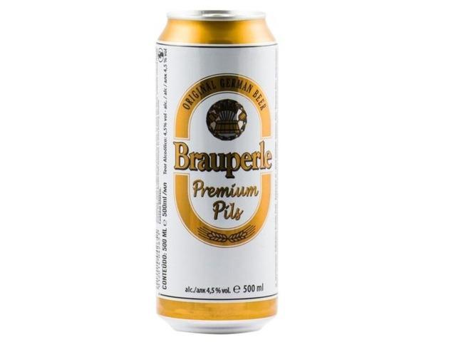 Пиво Brauperle Premium Pils світле 0.5л ж/б (9631)