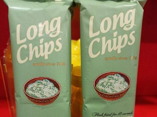 Чіпси Long Chips сметана та зелень