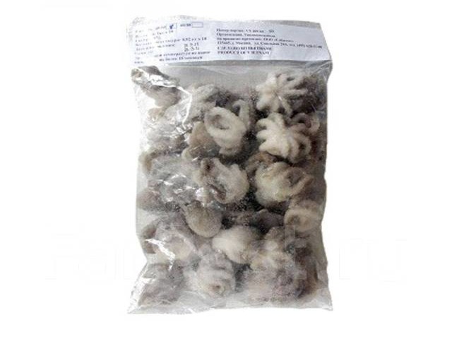Восьминіг молодий (Бебі) 41-60 С/м 1кг Polar Seafood (20% глазурі) (11968)