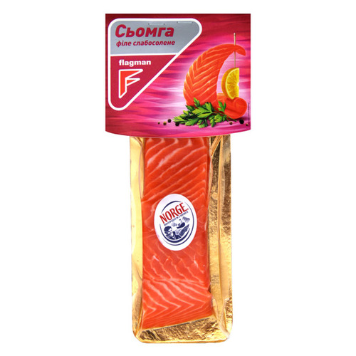 Лосось Філе - шматок З/ш С/с в/у 130г.