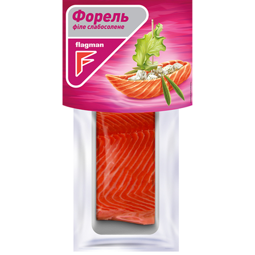 Форель Філе - шматок З/ш С/с в/у 300г.