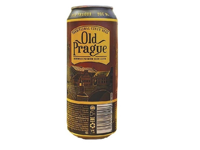 Пиво Old Prague Bohemian Dark Lager темне 0,5л ж/б, 1шт (8498)