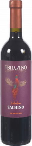 Вино Тбілвіно Сачіно 0,75 л н/сух. червон.