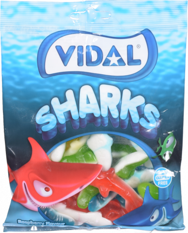 Жувальні цукерки Vidal 90/100 г Акули