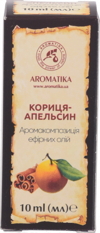 Ефірна олія Ароматика 10 мл Кориця-Апельсин