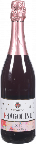 Вино ігристе Sizarini Fragolino 0,75 л сол. червон. 7,5