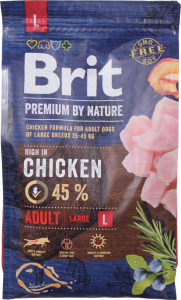 Корм д/собак Brit Premium 3 кг сух. д/великих порід куркою 170825