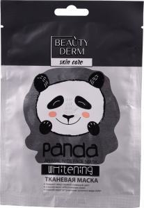 Маска Beauty Derm 25 мл тканинна відбілююча Animal panda whitening