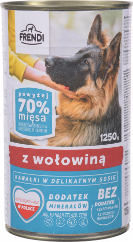 Корм д/собак FRENDI 1250 г з/б з яловичиною (Польща) И046
