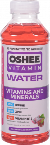Напій б/алк. OSHEE Vit H2O 0,55 л Вітаміни+мінерали (Польща)