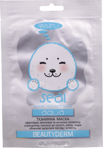Маска Beauty Derm 25 мл тканинна зволожуюча Animal seal aqva