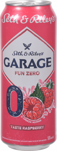 Напій б/алк. Garage fun zero 0 0,5 л з/б Taste Raspberry