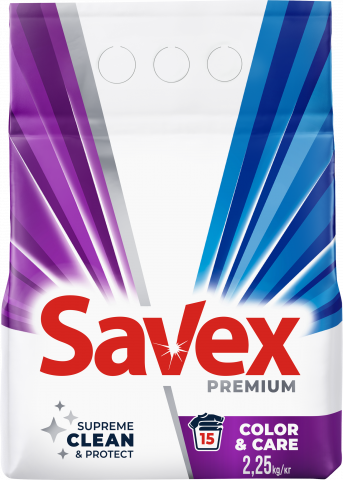 Порошок Savex 2,4/2,25 кг автомат Parfum Lock Color Brightness И617/886